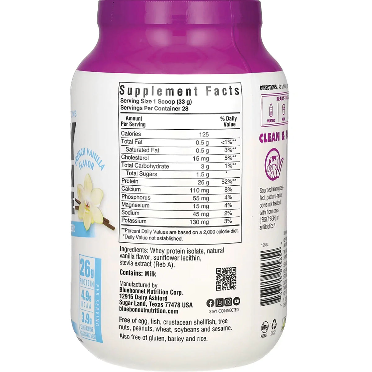 Whey Protein Isolate - French Vanilla