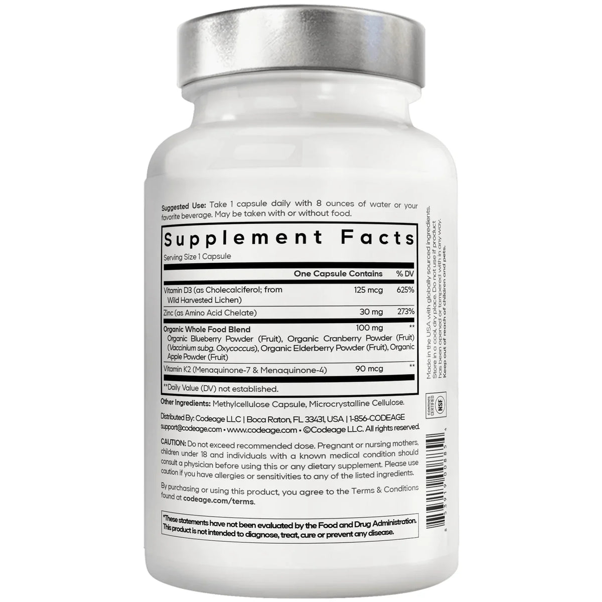 Amen Vitamin D, K2 & Zinc