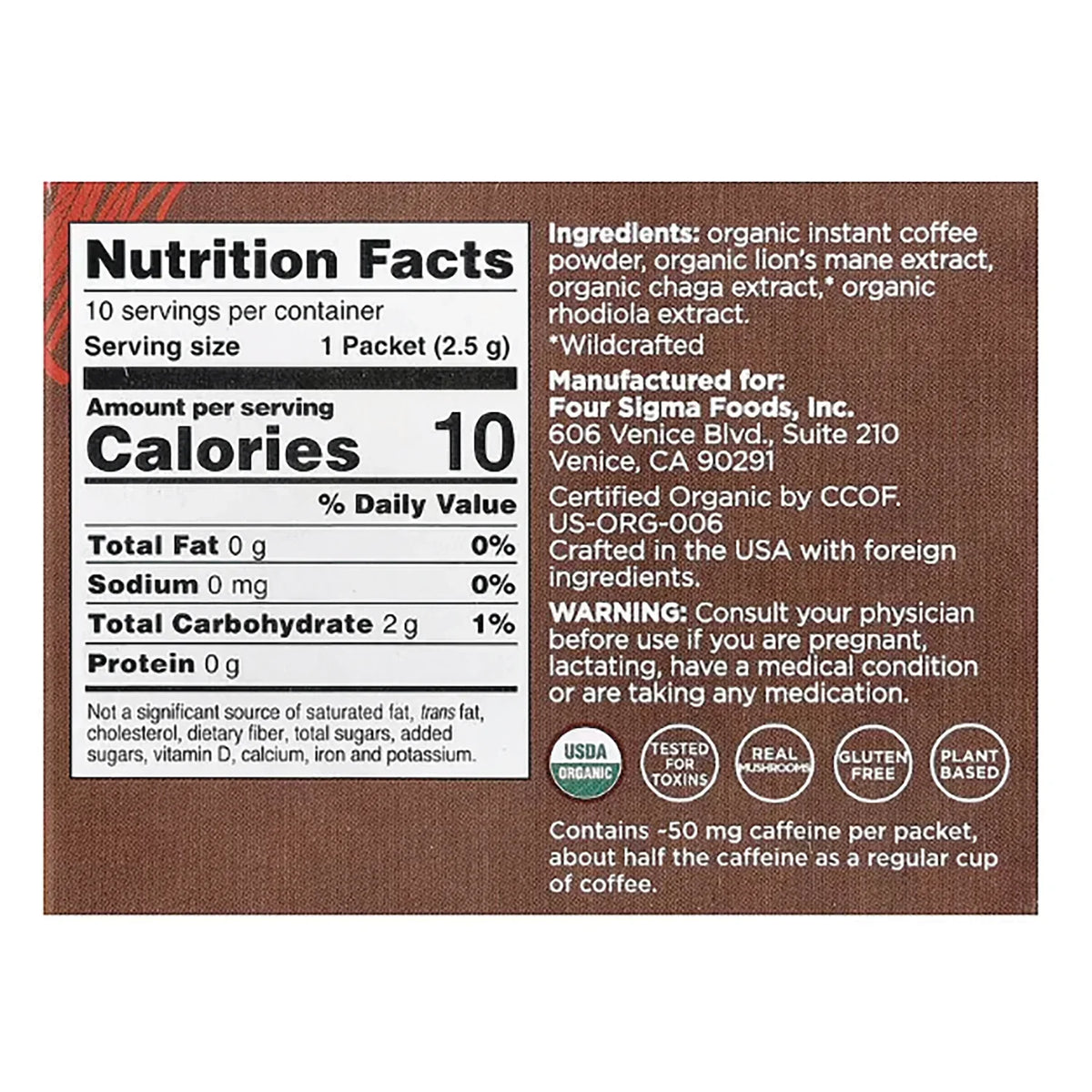 Focus Organic Instant Coffee