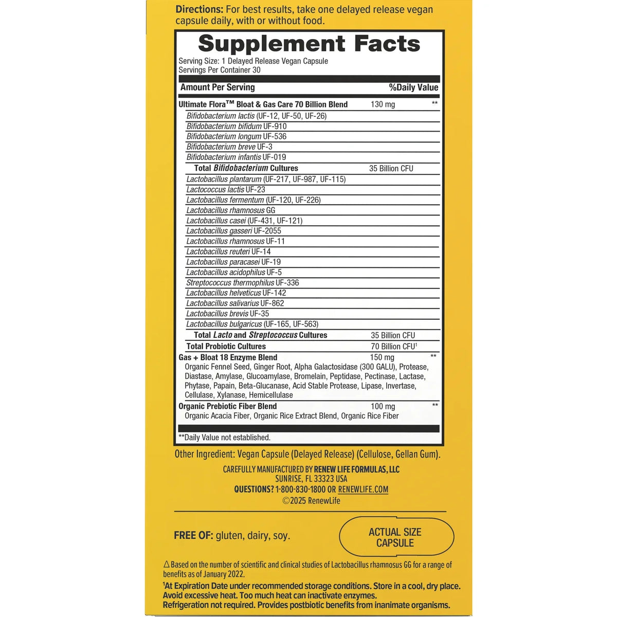 Bloat & Gas Care Ultimate Flora Probiotic