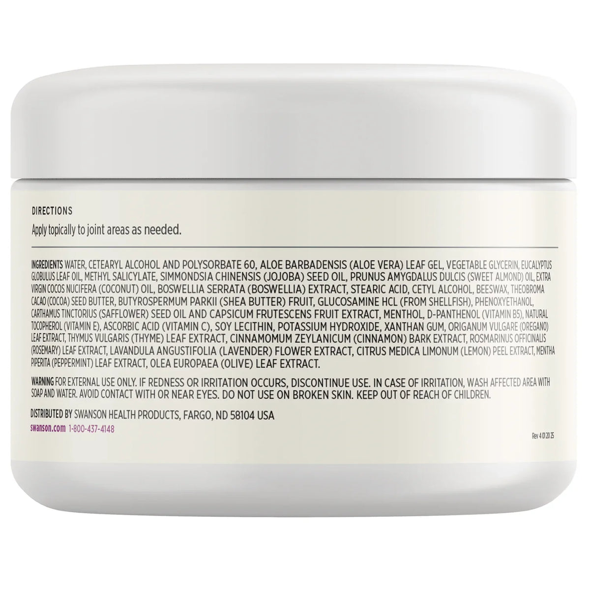 Joint Cream with Glucosamine & Boswellia