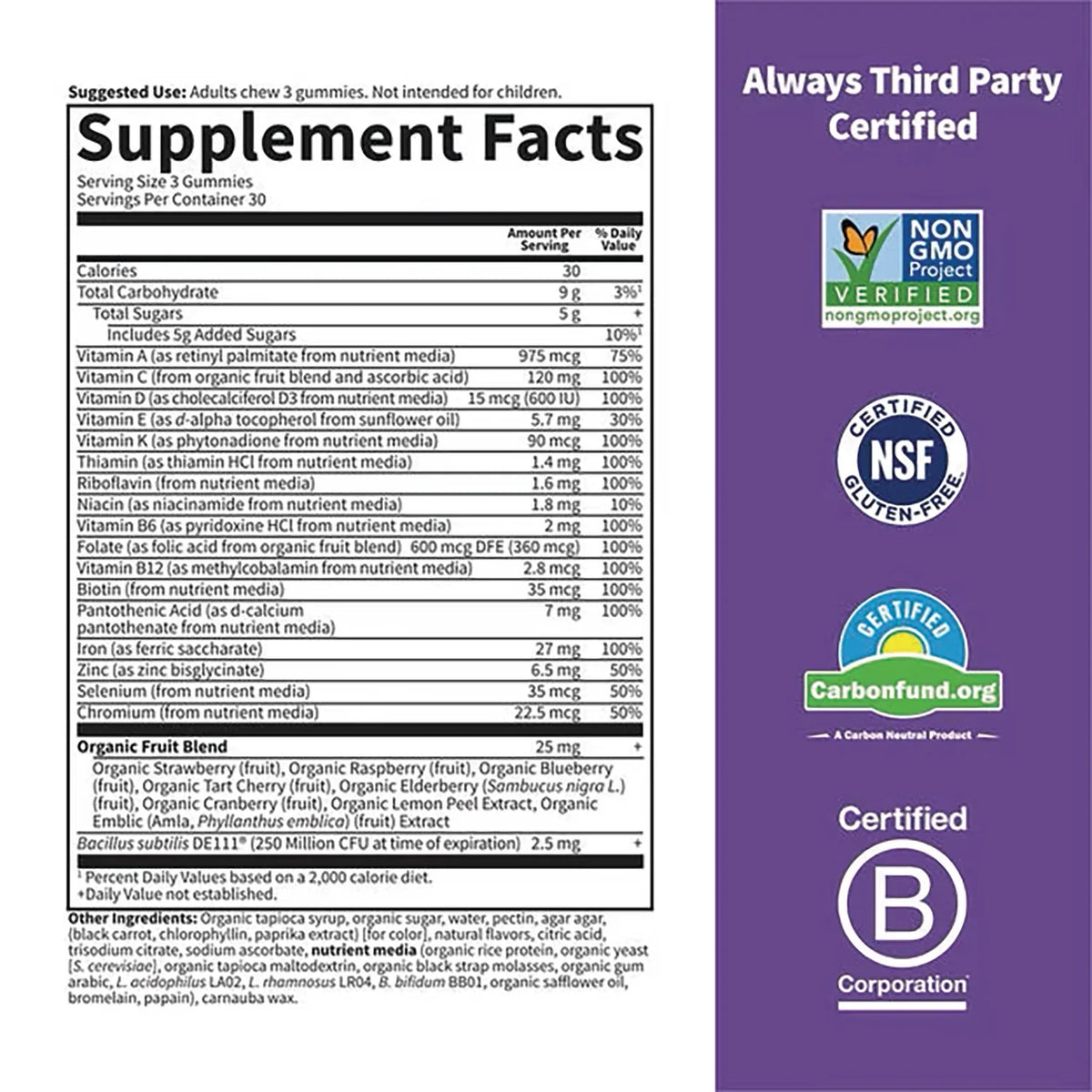 Vitamin Code Gummies Prenatal Multi - Cherry Lemonade