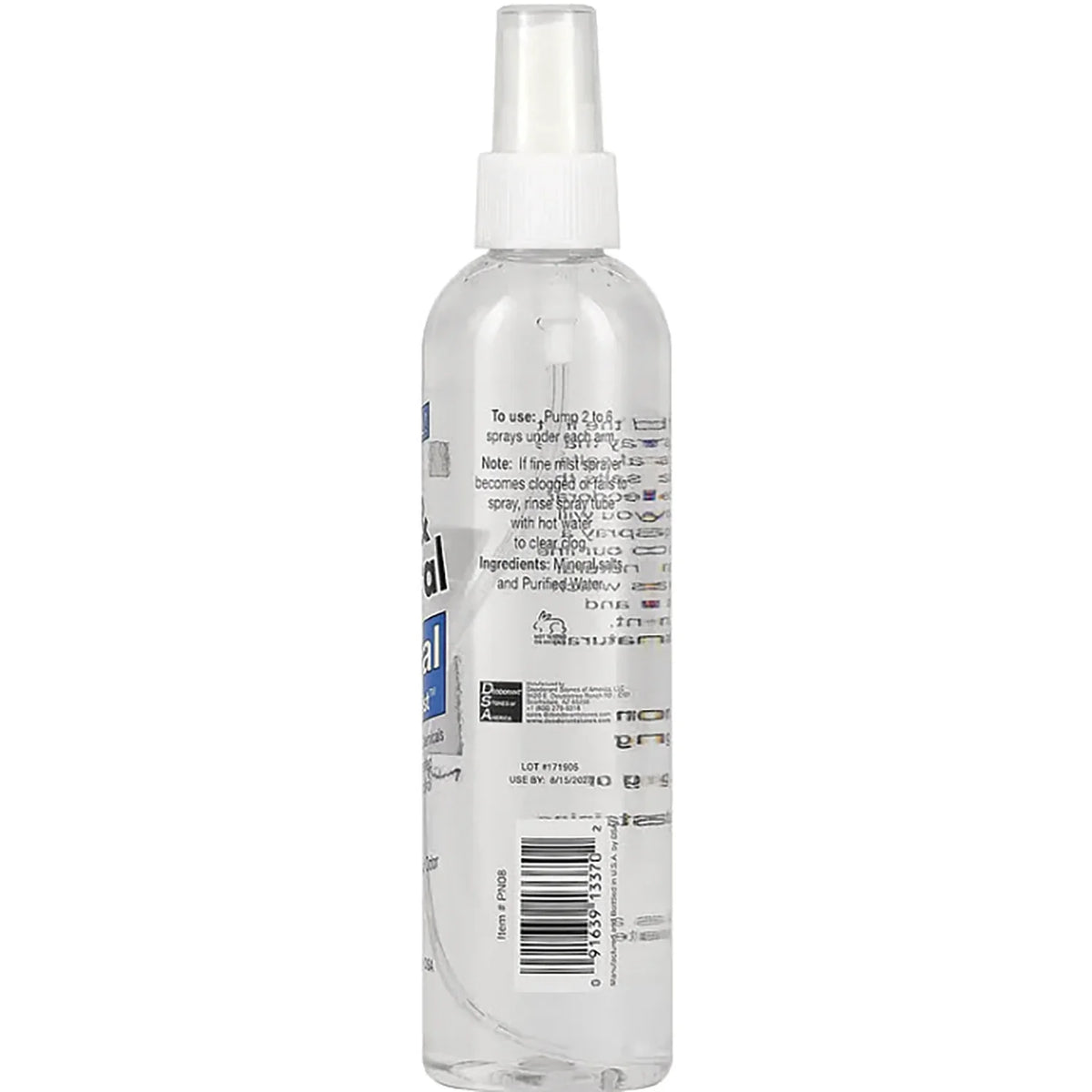Pure & Natural Crystal Deodorant Mist - Unscented
