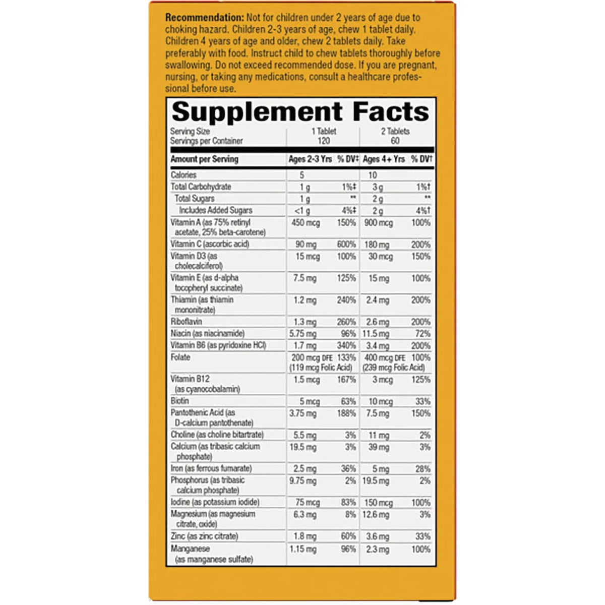 Alive! Kid's Chewable Multivitamin - Orange & Berry