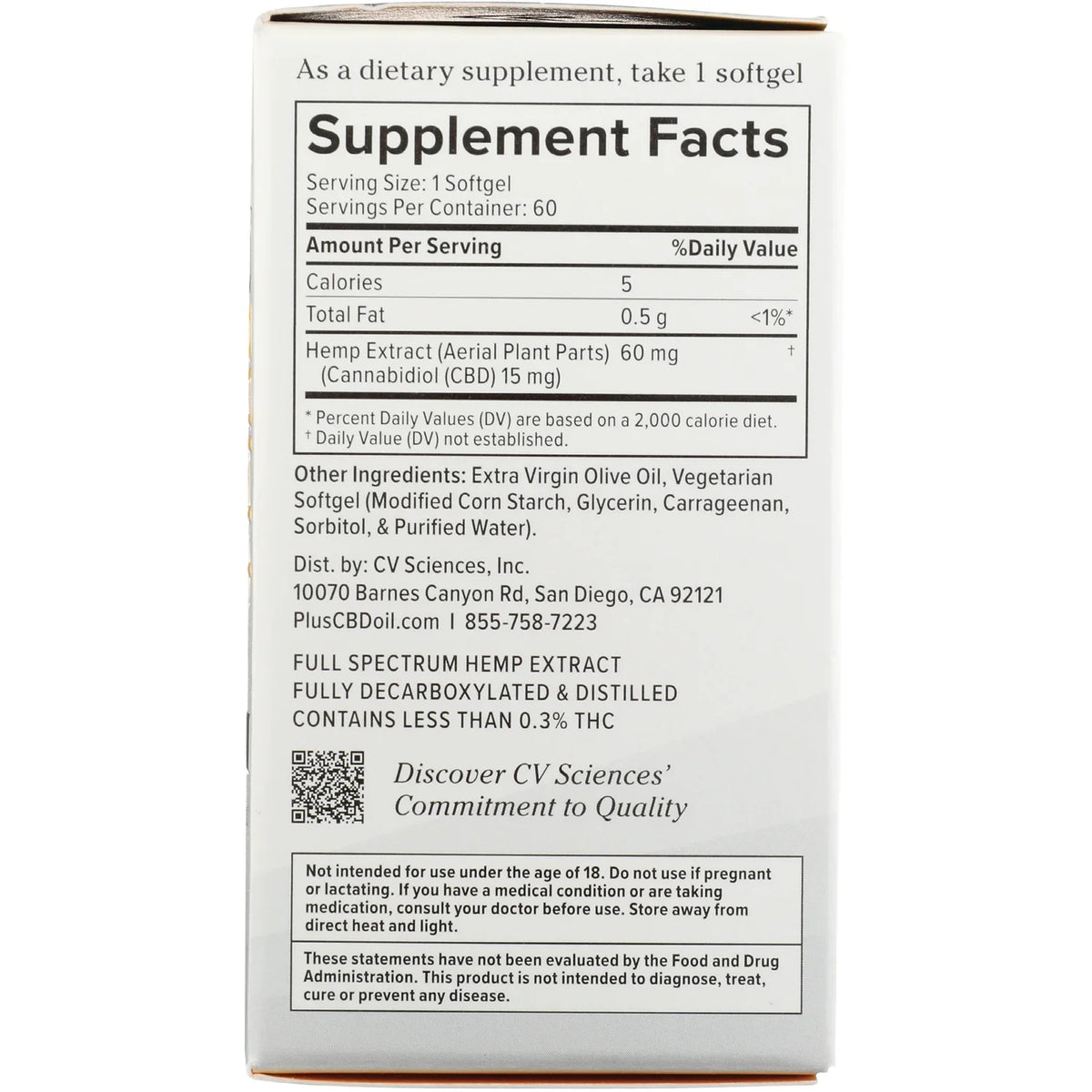 Daily Balance CBD Softgels