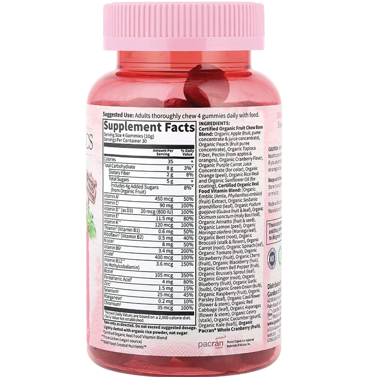 Organics Women's Multi Gummies - Organic Berry