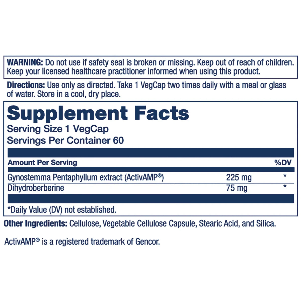 AMPK Activator with Dihydro-Berberine