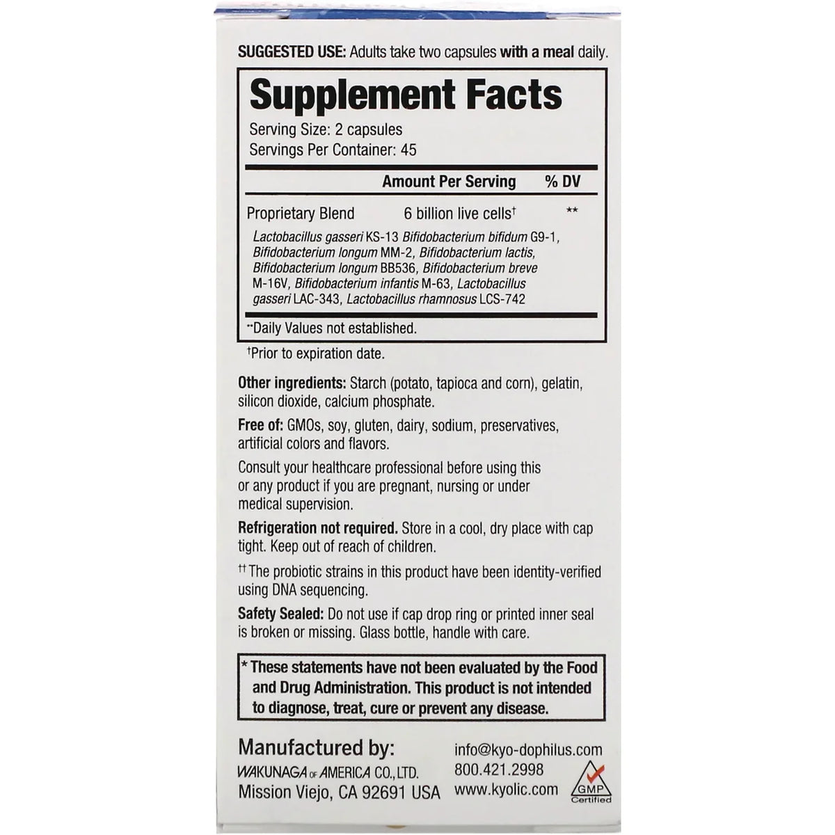 Kyo-Dophilus Multi 9 Probiotic