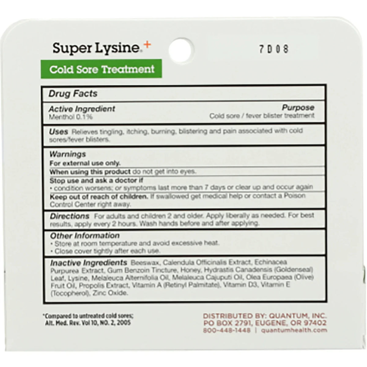 Super Lysine+ Cold Sore Treatment