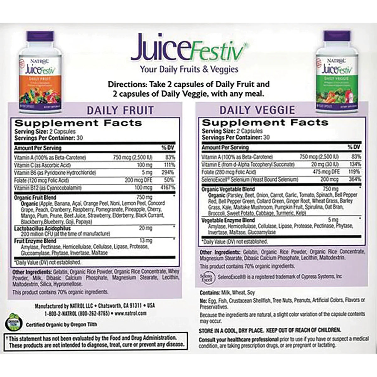 JuiceFestiv Daily Fruit & Daily Veggie