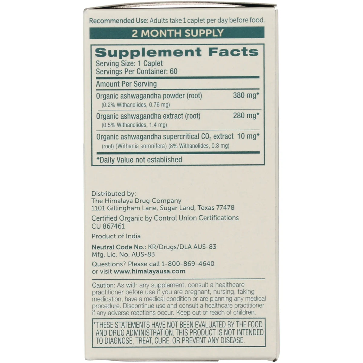 Organic Ashwagandha