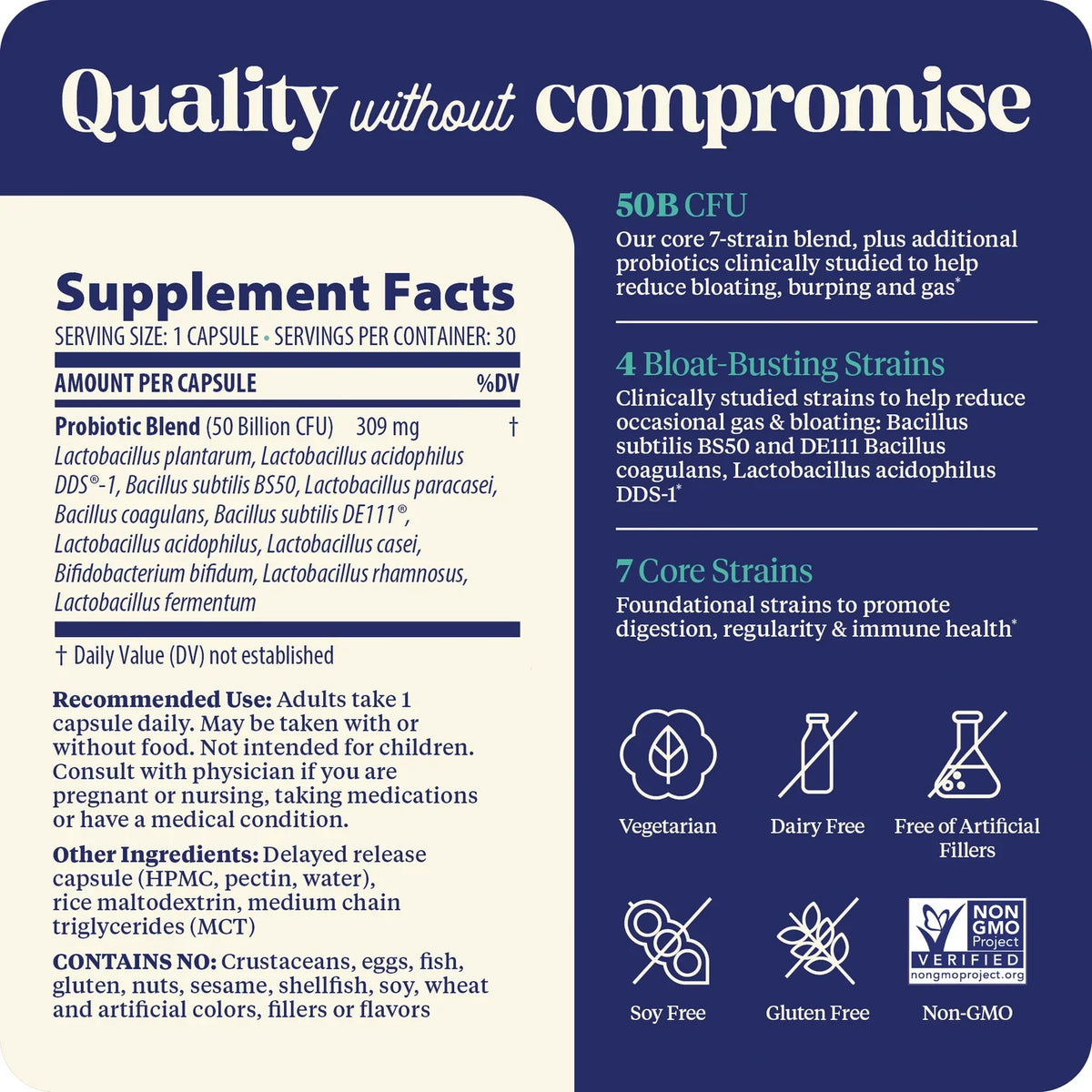 SubCulture Probiotic for Bloat