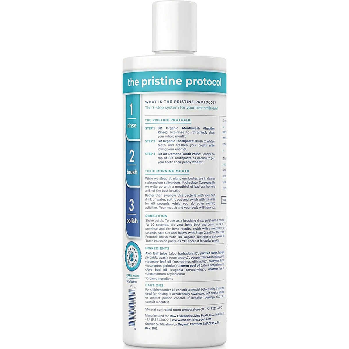 BR Rinse Organic Brushing Rinse - Peppermint