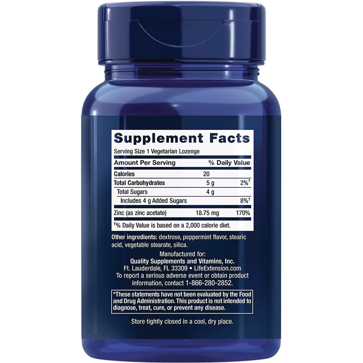 Enhanced Zinc Lozenges - Peppermint