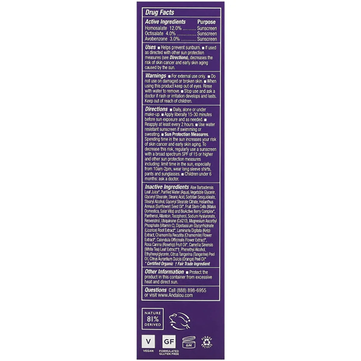 Age Defying Ultra Sheer Daily Defense Facial Lotion - SPF 18