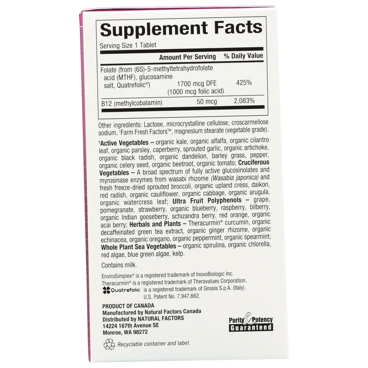 BioCoenzymated Methylfolate plus B12