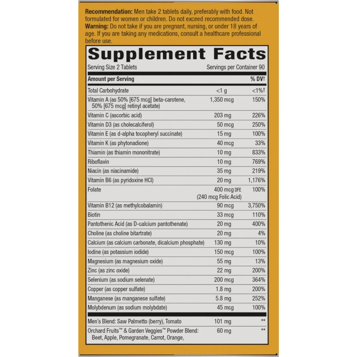 Alive! Men's 50+ Ultra Minis Multivitamin