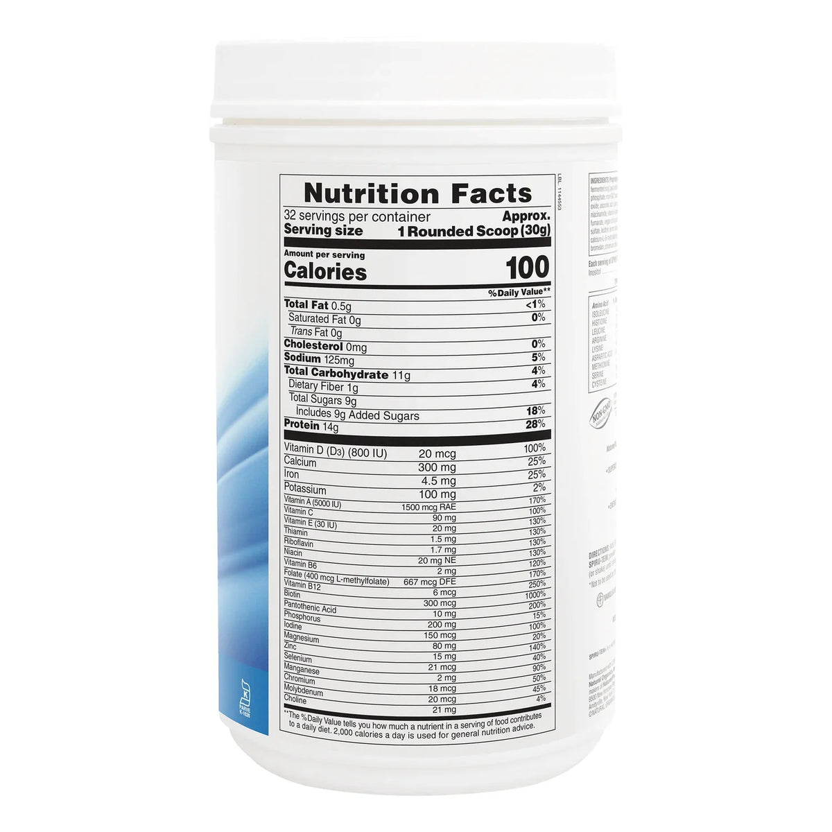 Spiru-Tein Protein Powder Meal - Vanilla