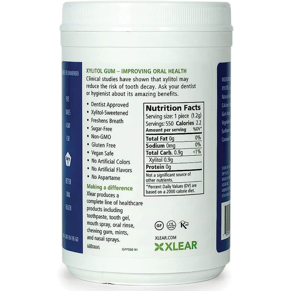 Spry Sugar-Free Gum - Natural Peppermint